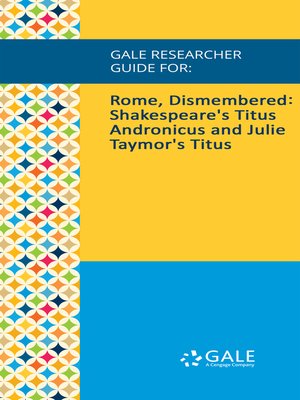 cover image of Gale Researcher Guide for: Rome, Dismembered